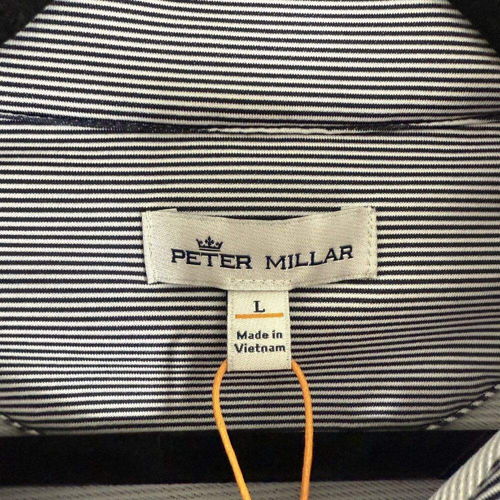 New Peter Millar Kansas City Royals Charity Sweater Men Large White Blue Striped - Picture 5 of 11